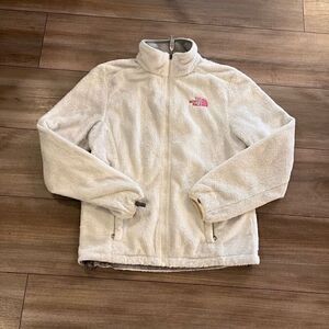 North Face White‎ Breast Cancer Athletic Jacket Women Small